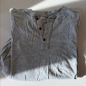 J. Crew Heather Gray Long Sleeve Henley